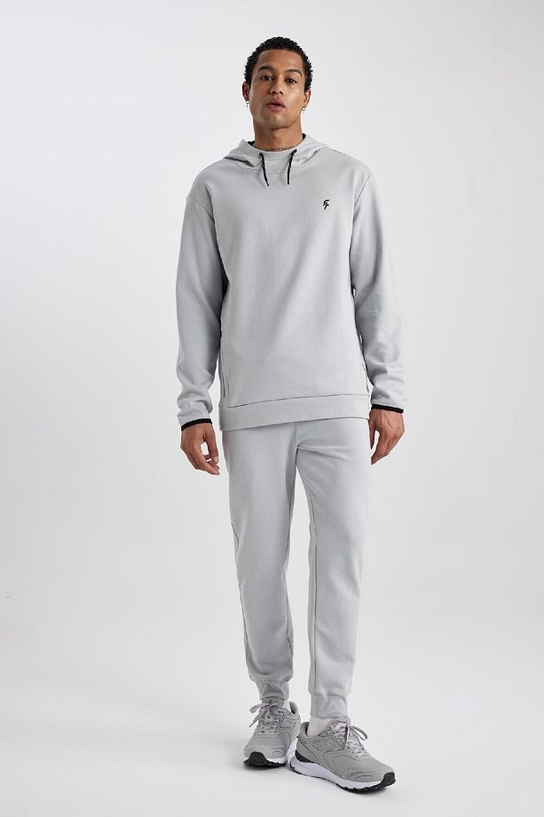 Fit Jogger Eşofman Altı Standart Fit Çift Cepli Esnek Lastikli Paça B4373ax24sp - 5