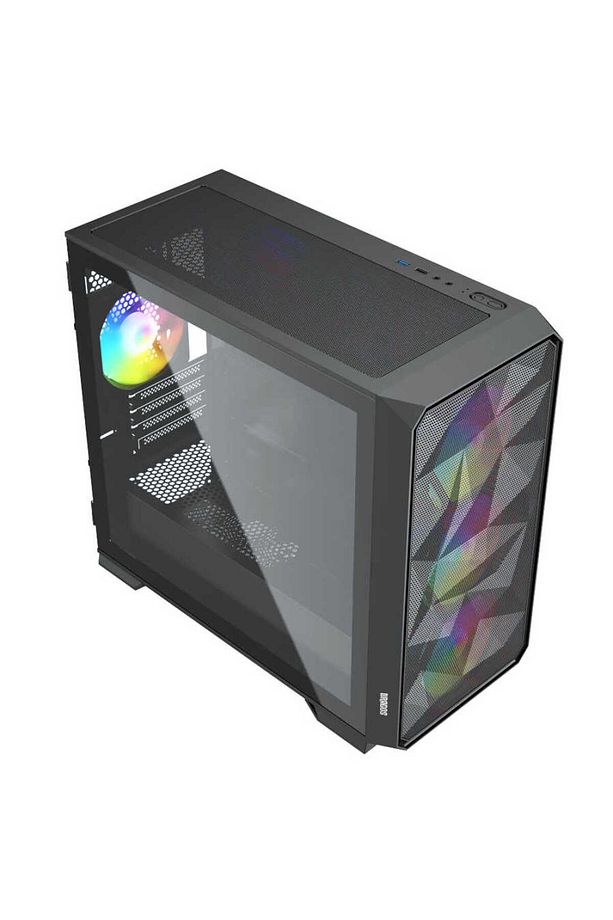 Diamond 4x Argb Fan Usb 3.0 600w 80 Plus Mesh Tempered Glass Matx Oyuncu Bilgisayar Kasası - 6