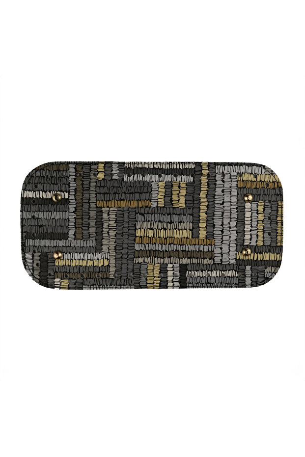 25X12 Mixed Pattern Bag with Leather Base