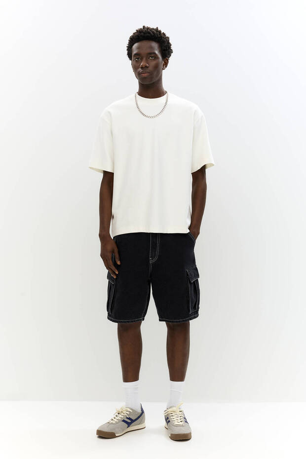 Denim kargo jort - 1