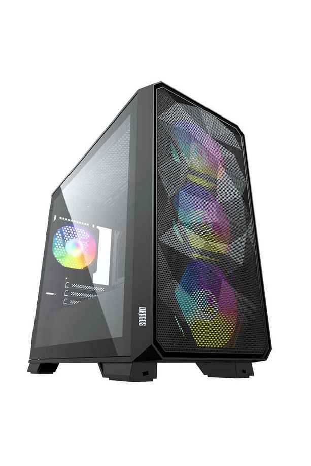 Diamond 4x Argb Fan Usb 3.0 600w 80 Plus Mesh Tempered Glass Matx Oyuncu Bilgisayar Kasası - 4