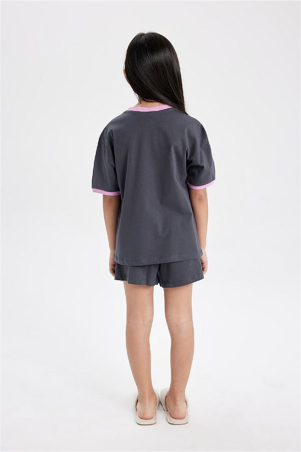 Kız Çocuk Disney Mickey & Minnie Pijama Takımı Kısa Kollu Üst Şort C2960a824sm - 6