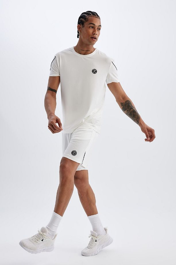 DeFactoFit Standart Fit Sporcu Kısa Paça Ağır Kumaş Şort C1751AX24SM - 3