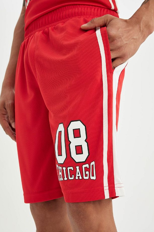 DeFactoFit Standart Fit Sporcu Kısa Paça Ağır Kumaş Şort C2422AX24SM - 5