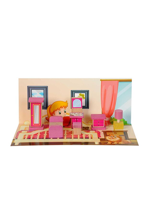 Wooden Miniature Bedroom