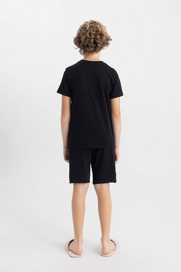 Erkek Çocuk Baskılı Pijama Takımı Kısa Kollu Üst Şort C5499a824sm - 6