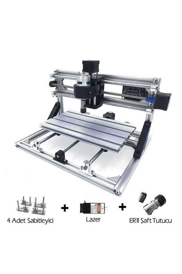 CNC2418 2500mW Lazerli CNC Makinesi - Kesim Tezgahı - 1