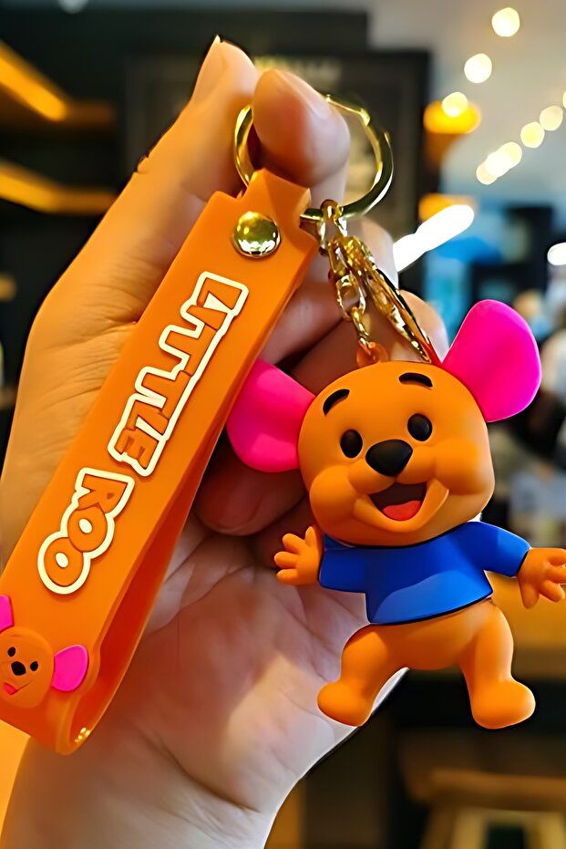Winnie the Pooh Little Roo Figure Keychain Accessory Bag Ornament Silicone 3D Cartoon Figure