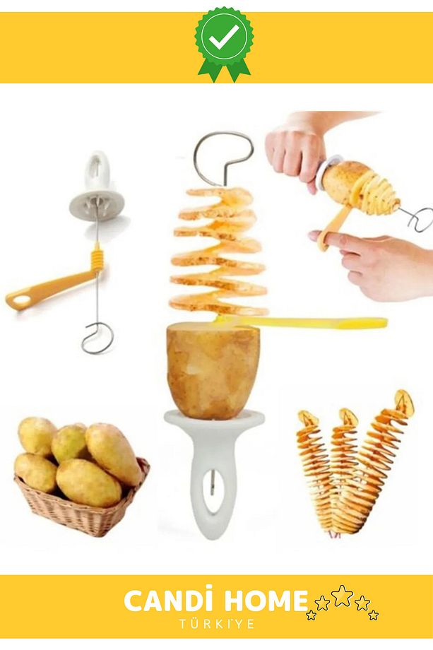 New Premium Özel Seri Profesyonel Spiral Patates Dilimleme Ve Çubukta Patates Cips Yapma Aparatı - 1