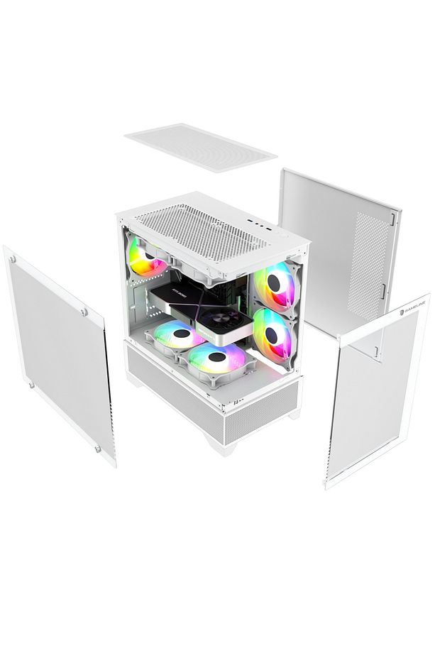 Gameline Armor V2 5x F-RGB Fan Temperli Cam USB 3.0 Gaming Bilgisayar Kasası - 5