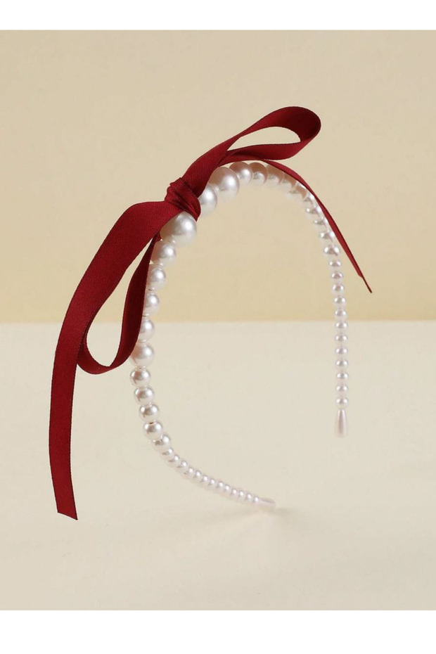Women's Pearl Crown Bow Crown