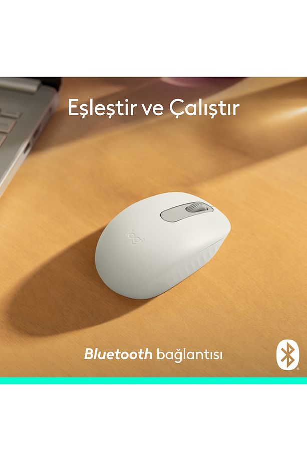 M196 Bluetooth Kablosuz Kompakt PC, Mac, Windows ve MacOs ile Uyumlu Mouse - Beyaz - 3