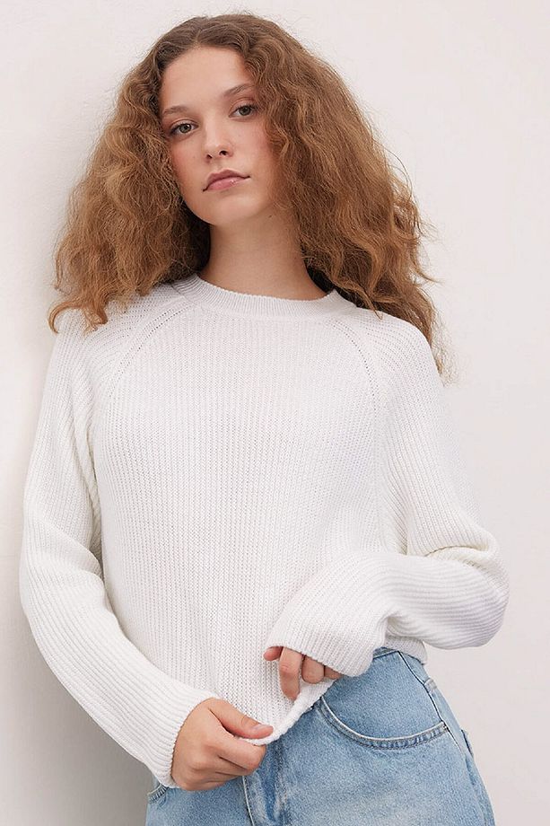 Coool Regular Fit Bisiklet Yaka Basic Düz Triko Kazak L2567az24wn - 1