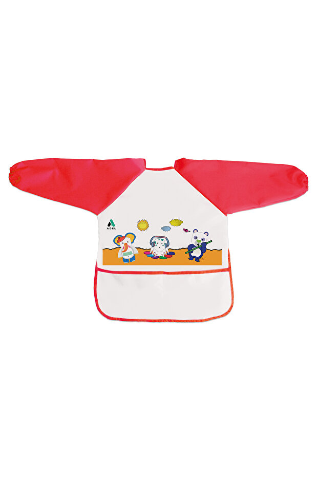 Painting Apron for Ages 4-6, Special Fabric, Easy to Clean, Adjustable Length Tape Included (Mixed Colors Sent)