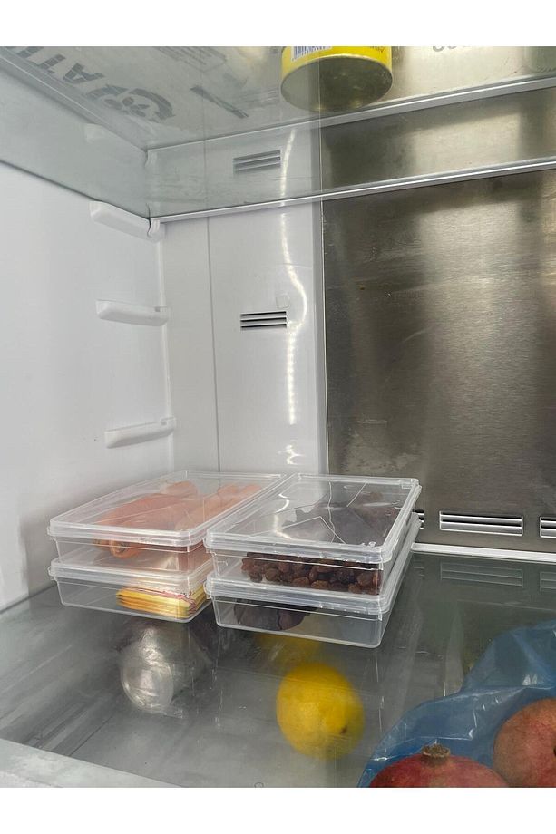 5 ADET ÇOK AMAÇLI Sızdırmaz Kapaklı Derin Dondurucuya Mikrodalgaya Uygun Saklama Kabı 1 Litre - 3