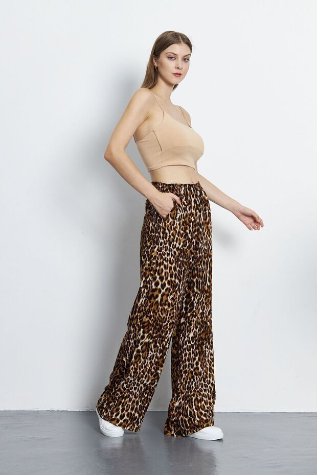 كريستينا ليوبارد منقوشة بنطلون - 3
