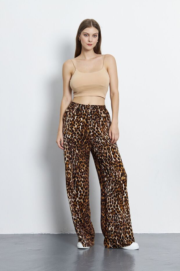 كريستينا ليوبارد منقوشة بنطلون - 4