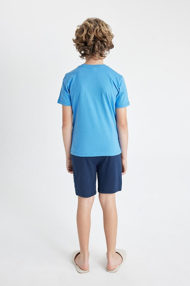 Erkek Çocuk Pijama Takımı Baskılı Kısa Kollu Üst Şort C7911a824sm - 6