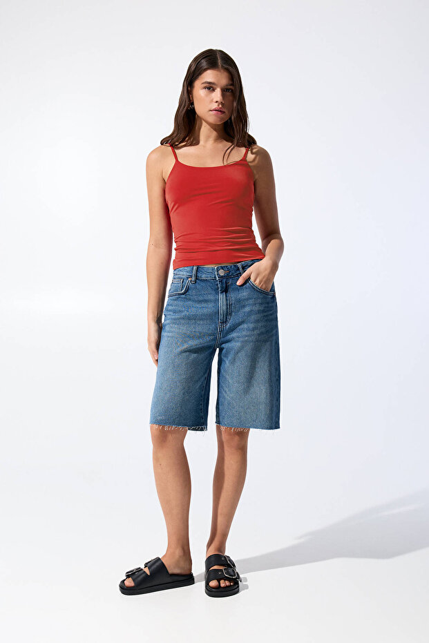 İnce askılı poliamid top - 2