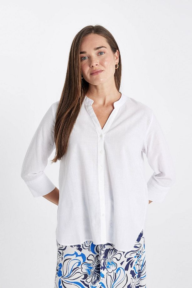Regular Fit Bisiklet Yaka Uzun Kollu Gömlek A6788ax24sm - 7