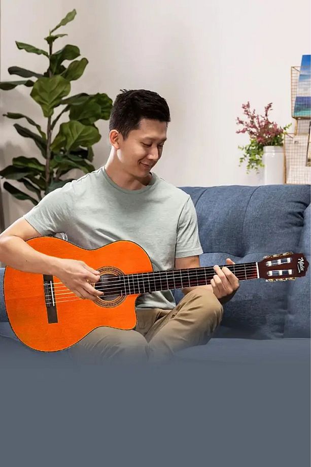Cg390m-xbag Klasik Gitar 4/4 Sap Ayarlı Kesik Kasa (çanta Tuner Askı Capo Metod Pena) - 6