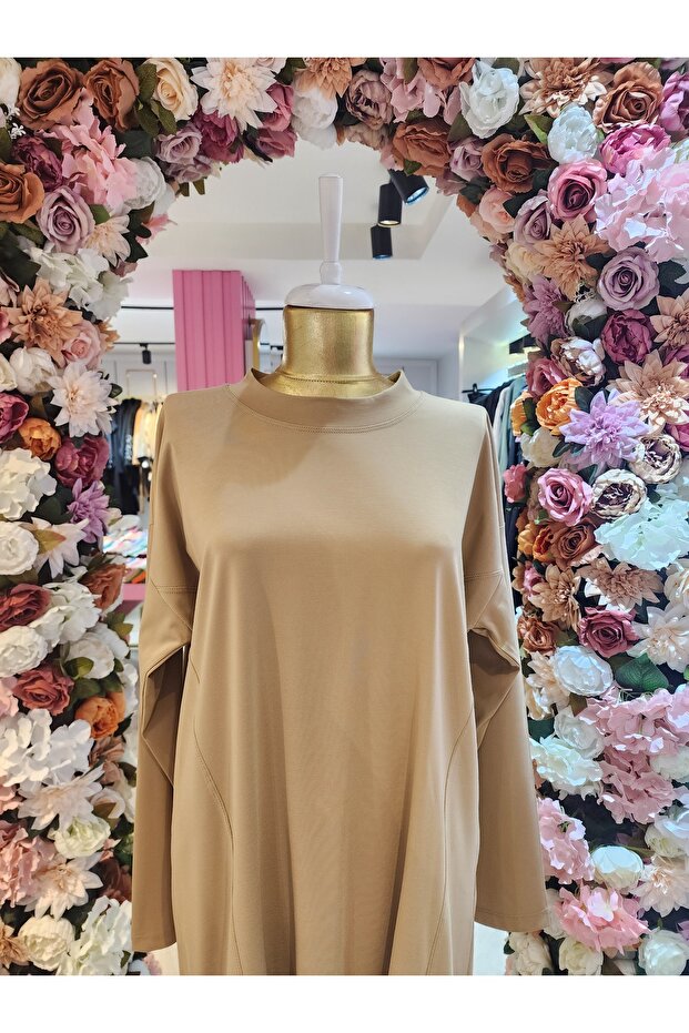 Seçil Kadın Bej Tunik - 4