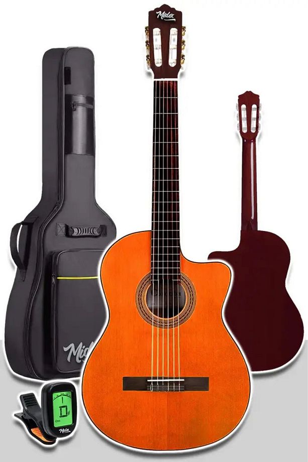 Cg390m-xbag Klasik Gitar 4/4 Sap Ayarlı Kesik Kasa (çanta Tuner Askı Capo Metod Pena) - 4