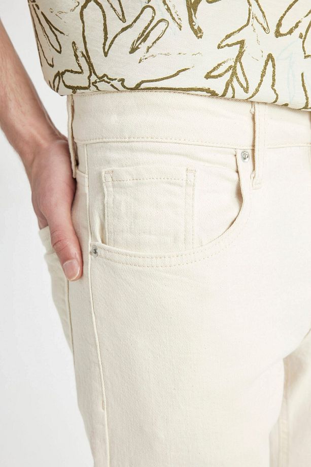 Slim Tapered Fit Dar Kalıp Normal Bel Daralan Paça Jean Pantolon C9743AX24SP - 5