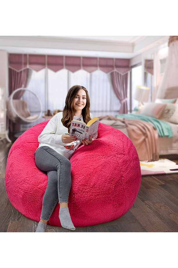 Peluş Oturma Puf (%100 Yerli) - 3