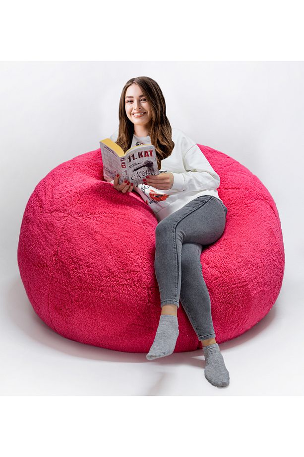 Peluş Oturma Puf (%100 Yerli) - 4