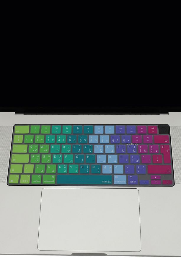 Arapça Klavye Macbook Kılıf Air Pro M1-m2-m3-m4 A2681 A2941 A2442 A2485 A3240 (UK-EU) Uyumlu Dazzle - 5