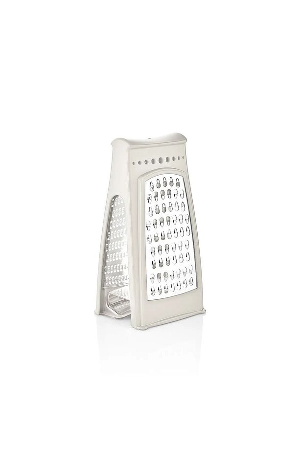 Hazneli Rende, Çift Taraflı Rende, Paslanmaz Çelik Rende, Beyaz Renk Rende, Çift Bıçaklı Rende 550ml - 1