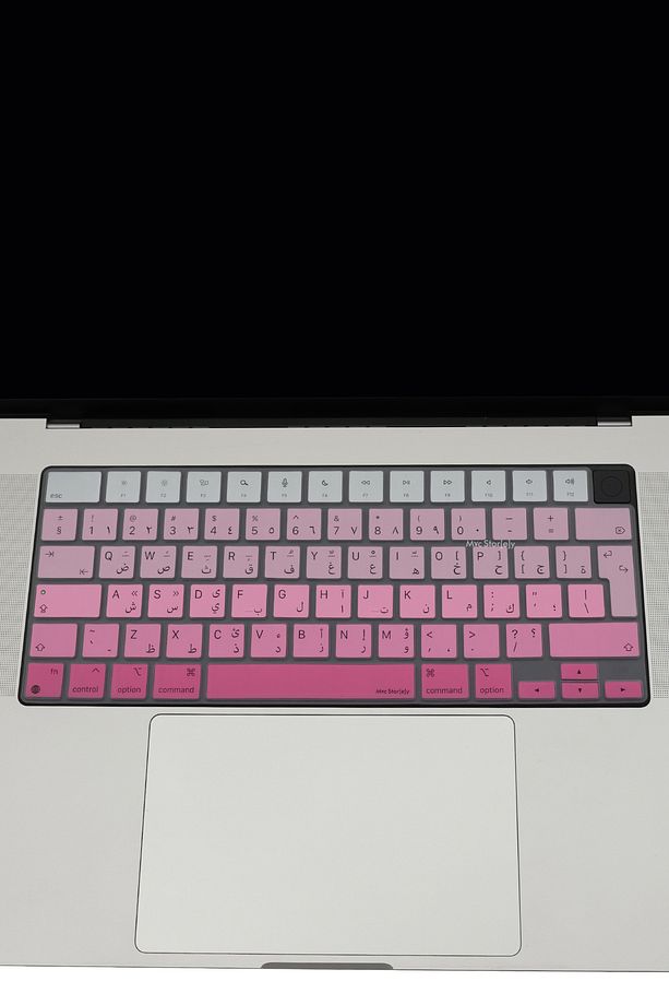 Arapça Klavye Macbook Kılıf Air Pro M1-m2-m3-m4 A2681 A2941 A2442 A2485 3241 (UK-EU) Uyumlu Gradient - 5