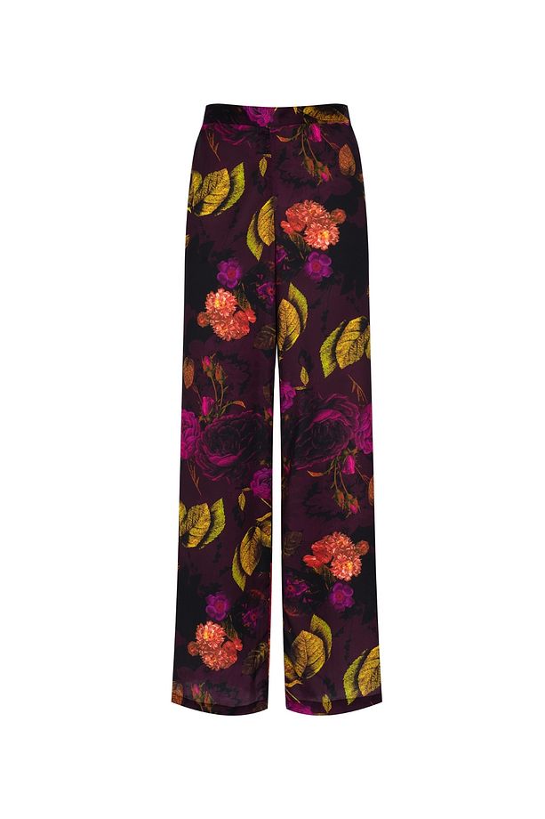 Nostalgic Bloom Yüksek Bel Bol Paça Pantolon - 1