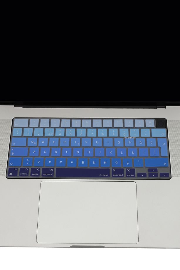 Macbook Kılıf Klavye Koruyucu Air Pro M1-m2-m3-m4 (TÜRKÇE Q) A2681 A2941 A2442 A2485 A3113 Ombre - 5