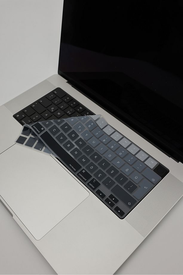 Macbook Kılıf Klavye Koruyucu Air Pro M1-m2-m3-m4 (TÜRKÇE Q) A2681 A2941 A2442 A2485 A3113 Ombre - 1