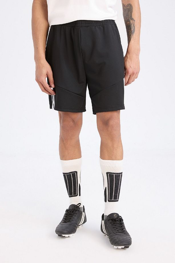 Fit Slim Fit Dar Kesim Sporcu Kısa Paça Skuba Dalgıç Kumaş Şort D0673ax24au - 6