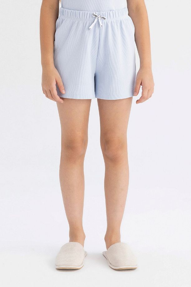 Kız Çocuk Pijama Takımı Fitilli Kaşkorse Atlet Şort C8951a824sm - 5