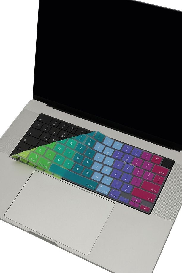 Macbook Kılıf Air Pro M1 M2 M3 M4 Klavye Koruyucu Ingilizce Baskı (US-ABD) A2681 A2941 A2442 A2485 - 6