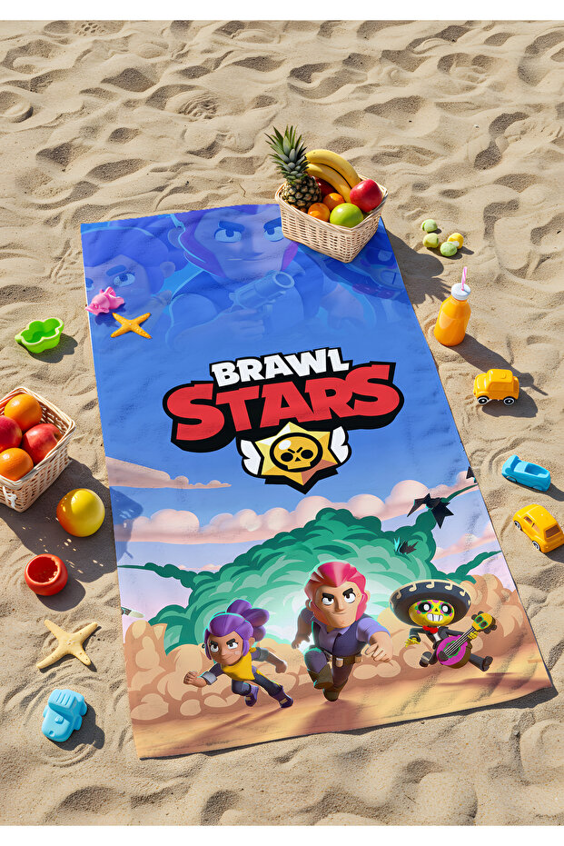 Brawl Stars Beach Towel – Adventure with Legendary Characters