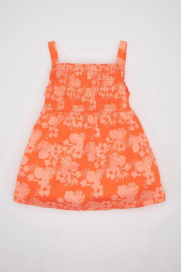 Kız Bebek Çiçekli Kolsuz Elbise D0912a524sm - 1
