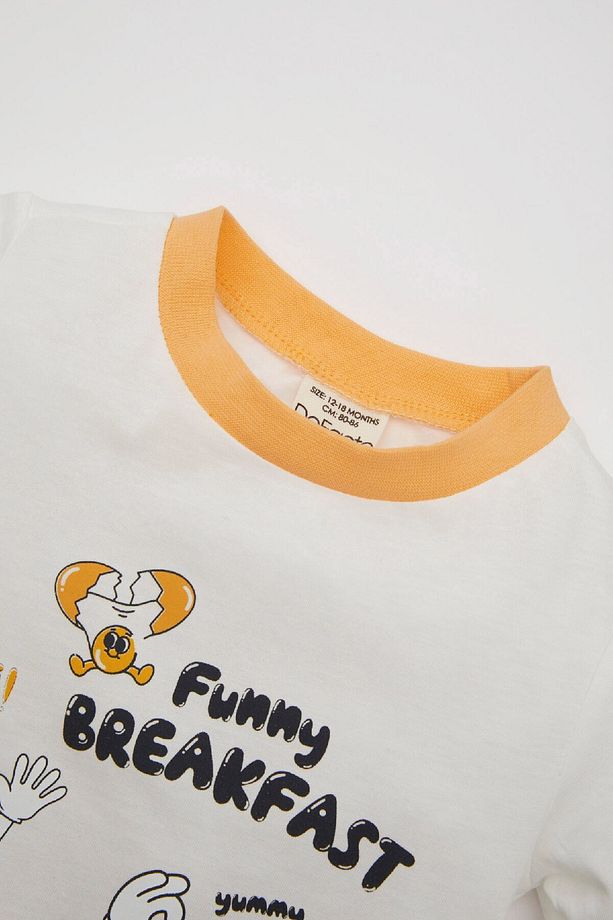 Erkek Bebek Pijama Takımı Penye Baskılı Kısa Kollu Üst Şort C5195a524hs - 3