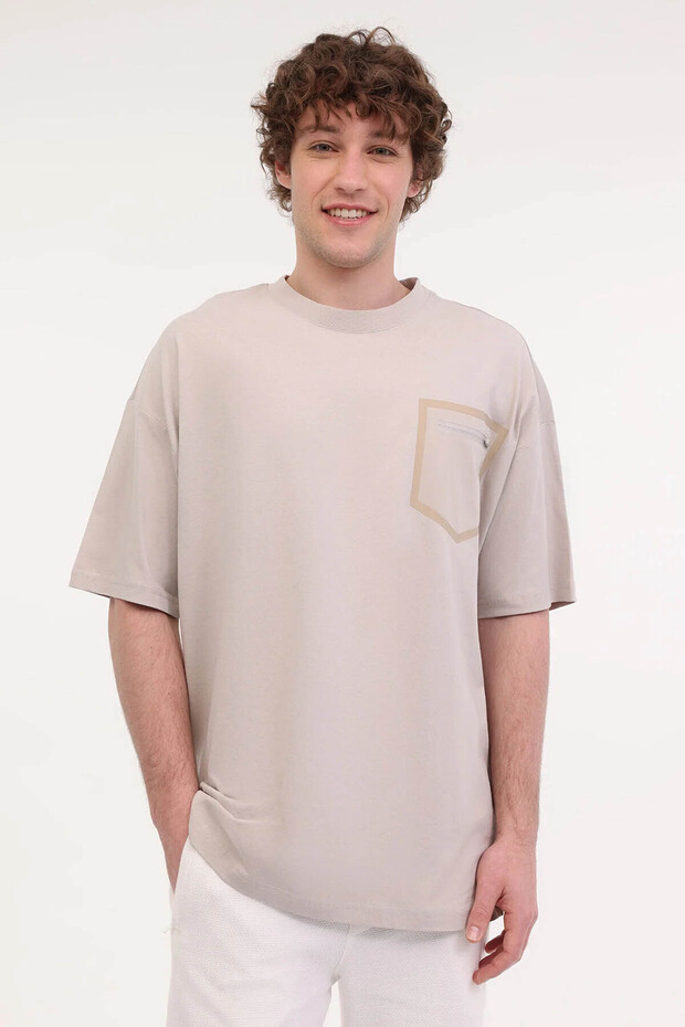 Ml Star 11Otd1-26 5Fx Stone Color Men's Short Sleeve T-Shirt