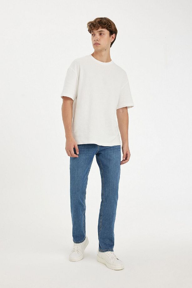 Sergio Regular Fit Normal Kalıp Normal Bel Boru Paça Jean Pantolon A6948ax24au - 4