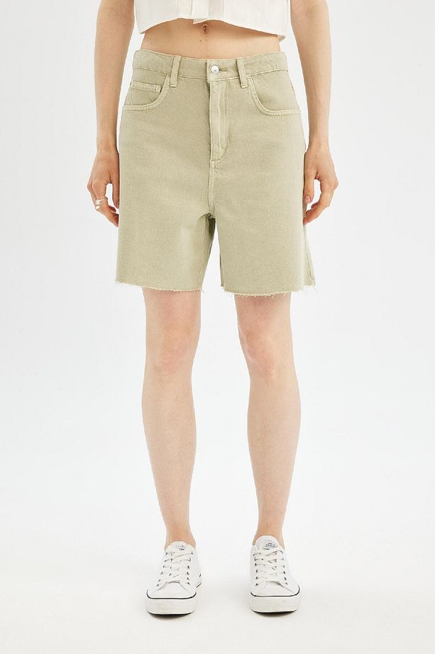 Coool Regular Fit Normal Bel Kısa Paça Gabardin Şort D0964AX24SM - 4