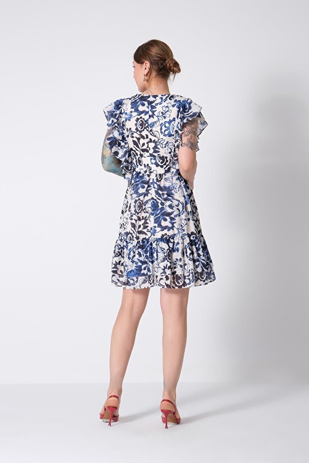 Detaylı Mini Elbise - 3