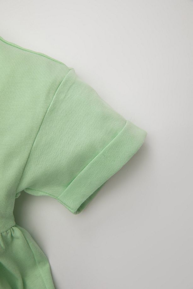Kız Bebek Baskılı Kısa Kollu Elbise D0487A524HS - 3