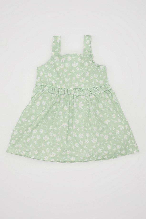 Kız Bebek Çiçekli Kolsuz Elbise C7167A524SM - 4