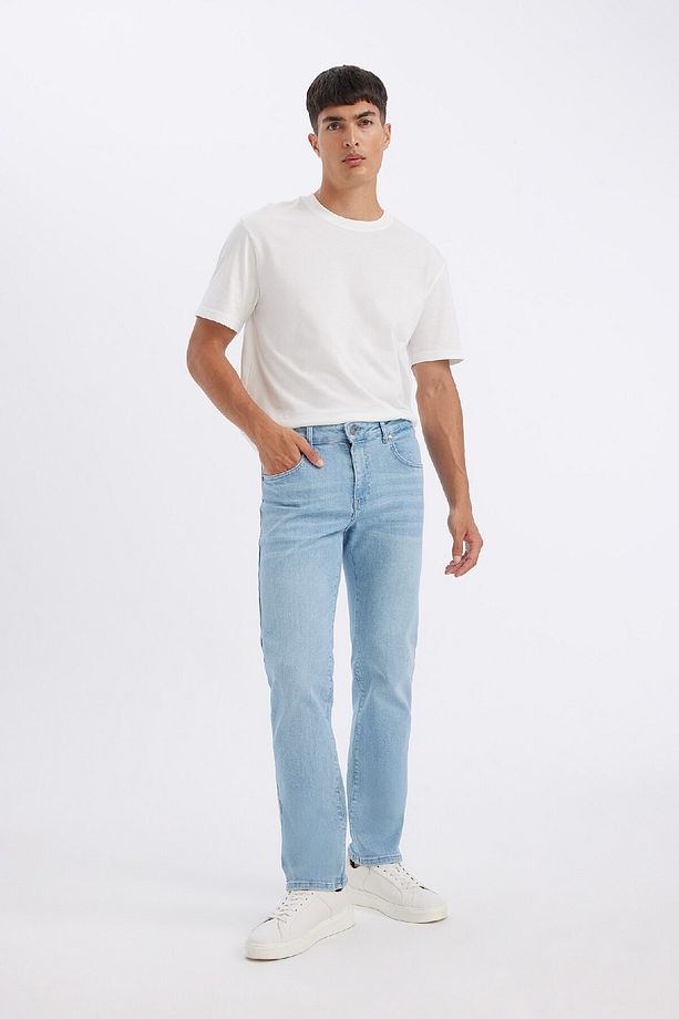 Sergio Regular Fit Normal Kalıp Normal Bel Boru Paça Jean Pantolon D1826AX24SM - 4