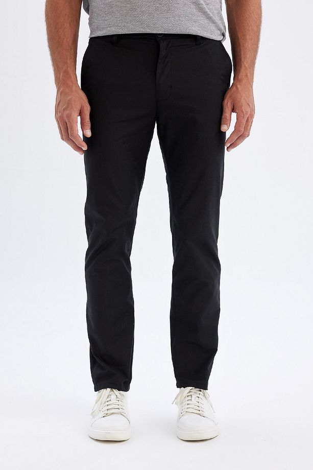 Regular Fit Normal Kesim Yazlık Düz Paça Chino Kanvas Pantolon D1526ax24sm - 4